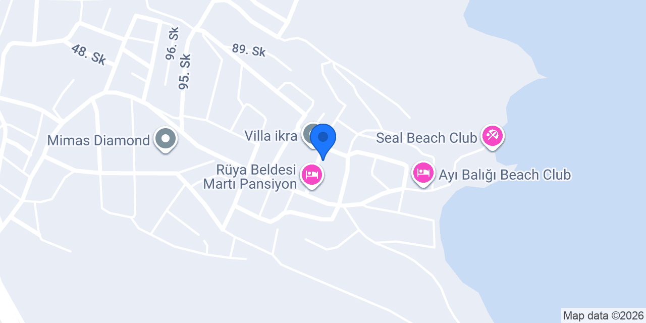Sancak Pansiyon Mordoğan konumu