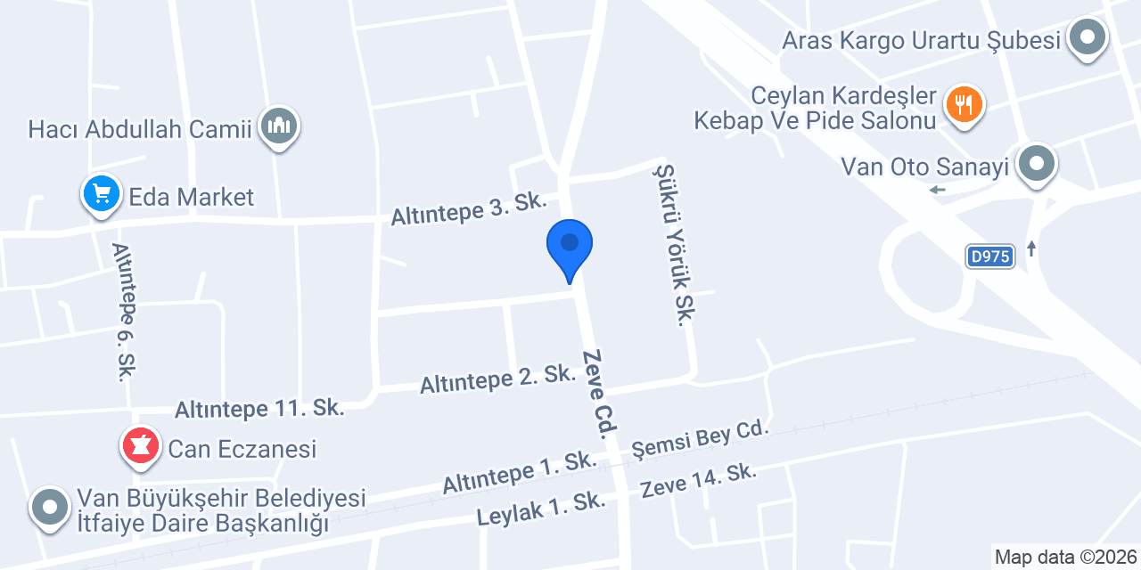 Zeve Lahmacun ve Döner konumu