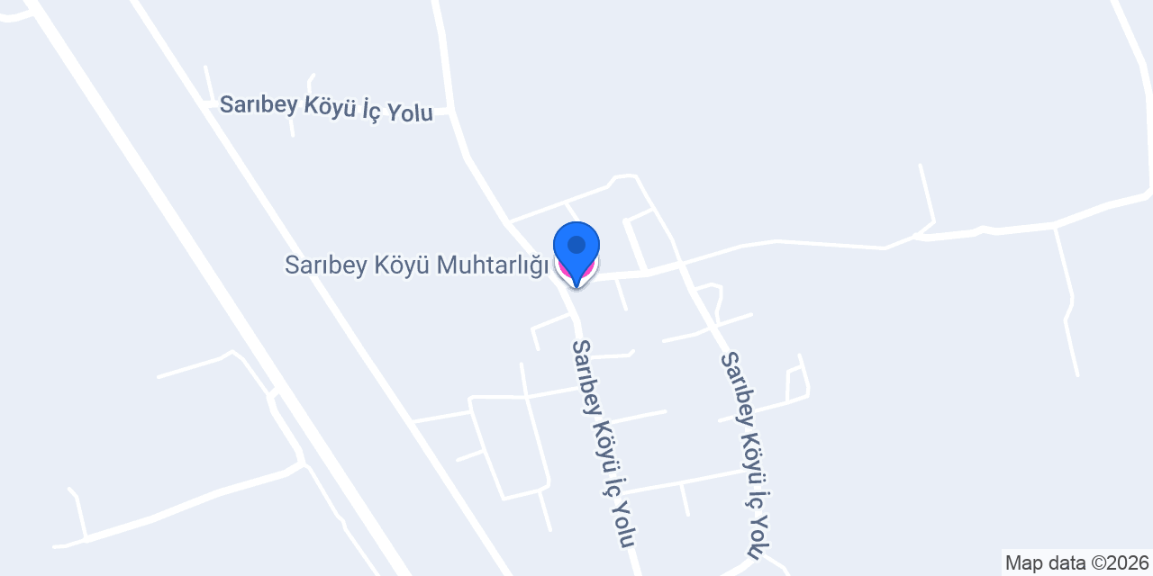 Sarıbey Köyü Muhtarlığı konumu