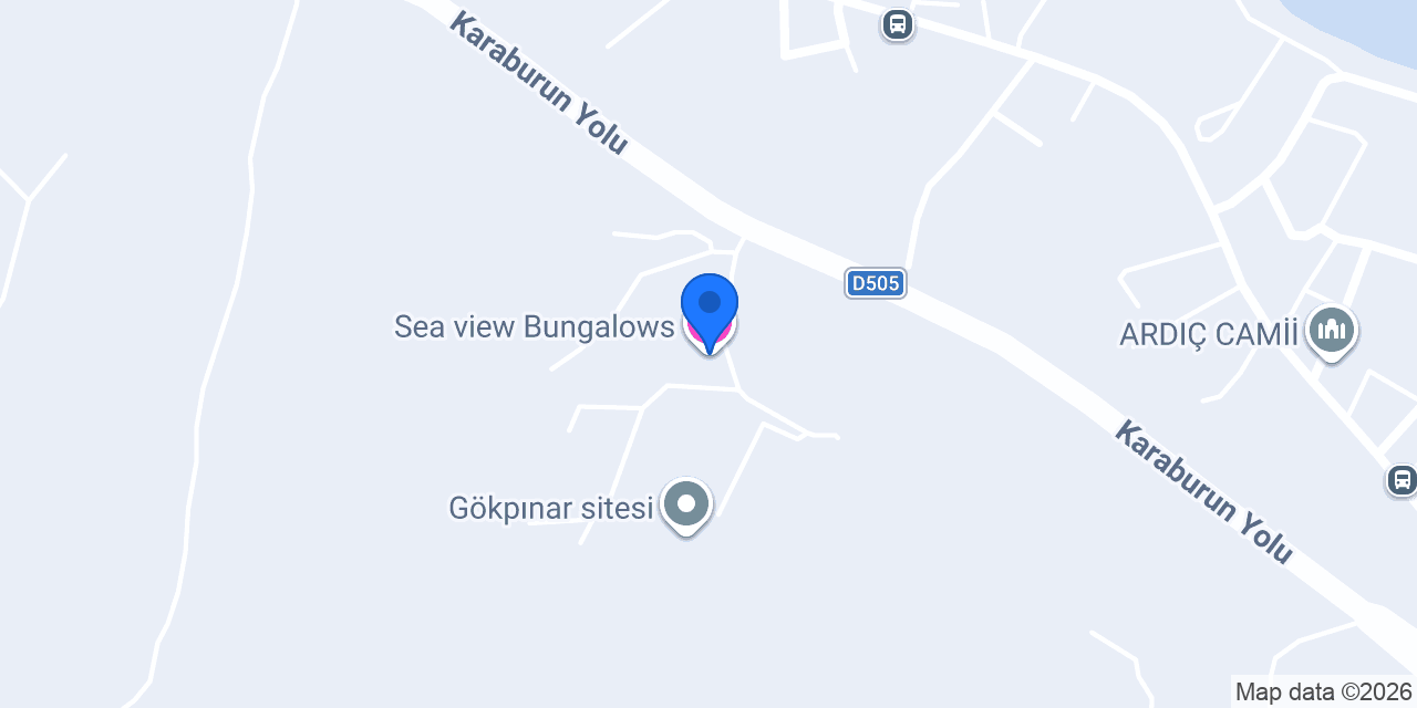 Sea view Bungalows konumu