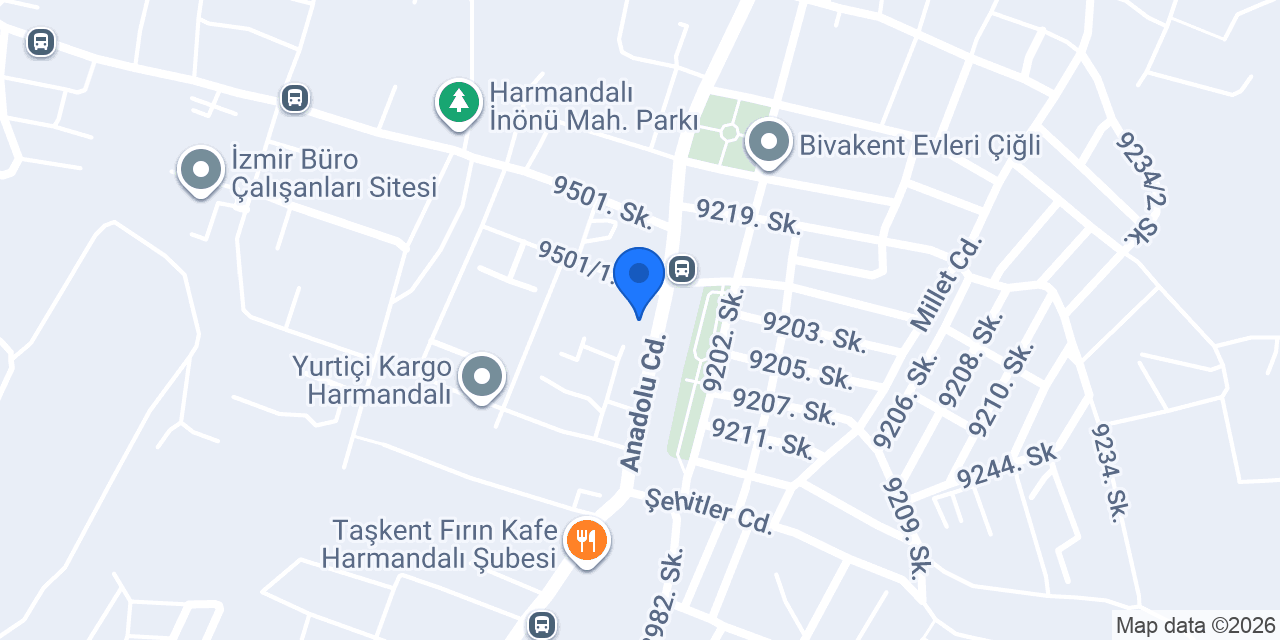 Harmandalı Saadet Taksi konumu