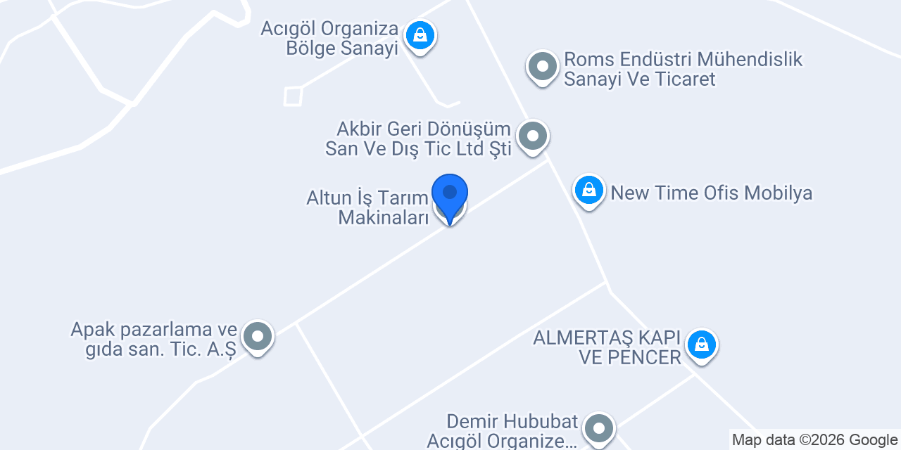 Altun İş Tarım Makinaları konumu
