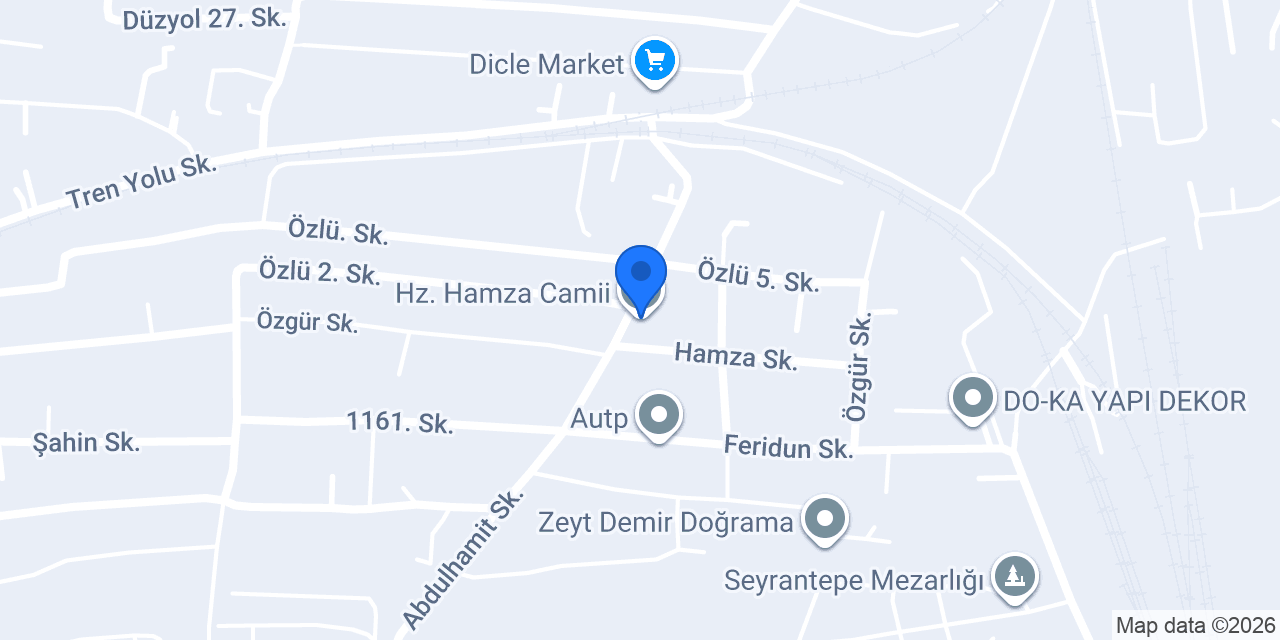 Hz. Hamza Camii konumu