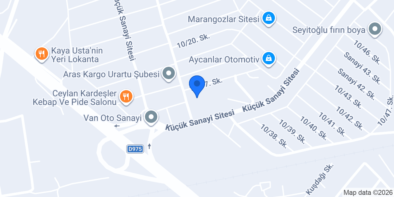 RS Oto Ekspertiz Van Tuşba konumu