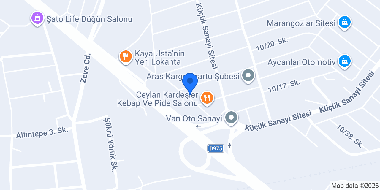 Gül Oto Döşeme konumu