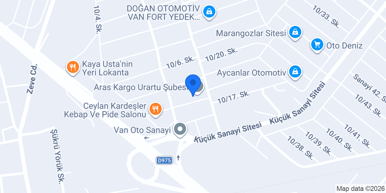 Aksel Otomotiv Van konumu