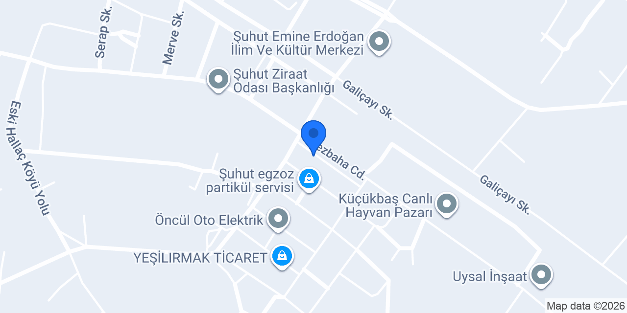 Afyon Marangoz- Çetin Marangoz konumu