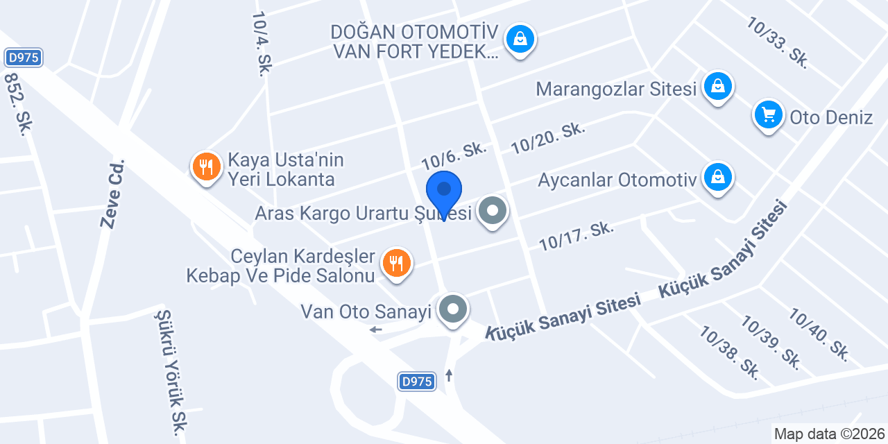 Ceylan Otomotiv konumu