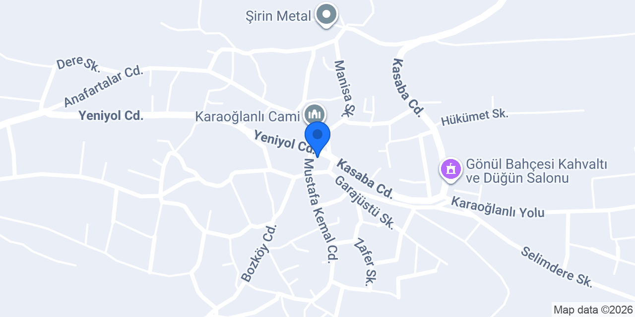Karaoğlanlı Sağlık Ocağı konumu