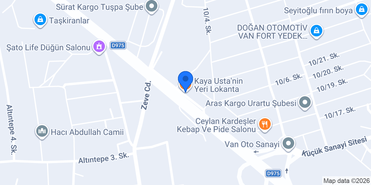 Kaya Usta'nin Yeri Lokanta konumu
