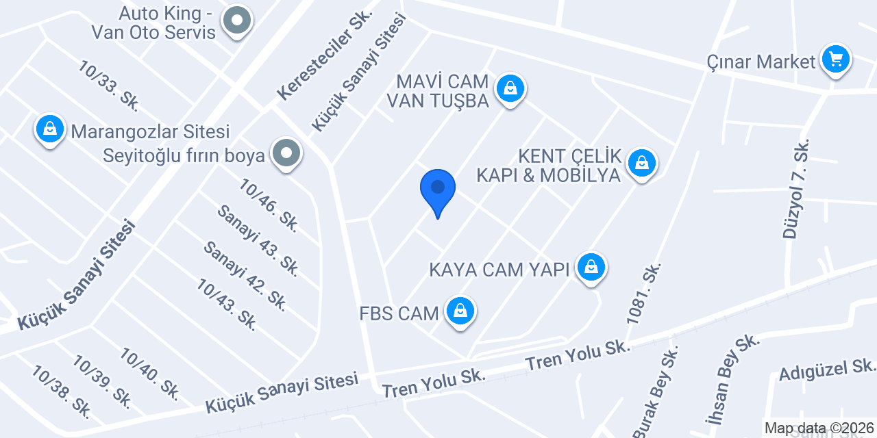 Van pvc ustası konumu