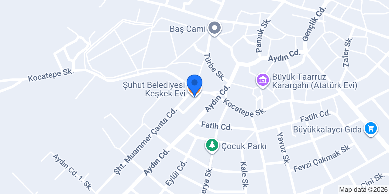 Şuhut Belediyesi Keşkek Evi konumu