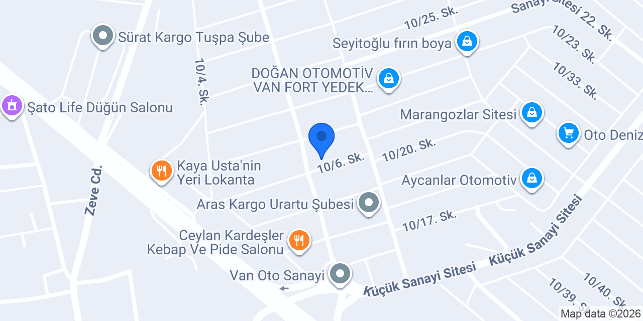 Van akü. konumu