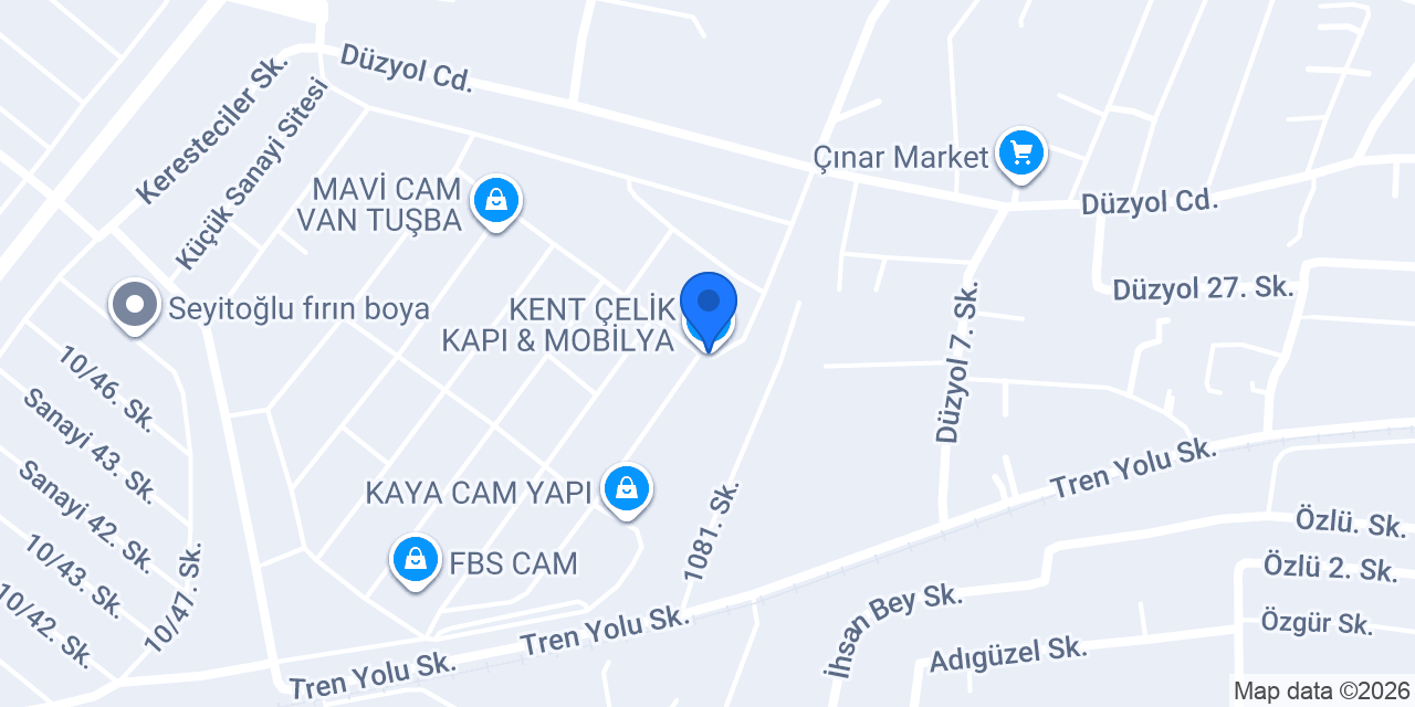 KENT ÇELİK KAPI & MOBİLYA konumu