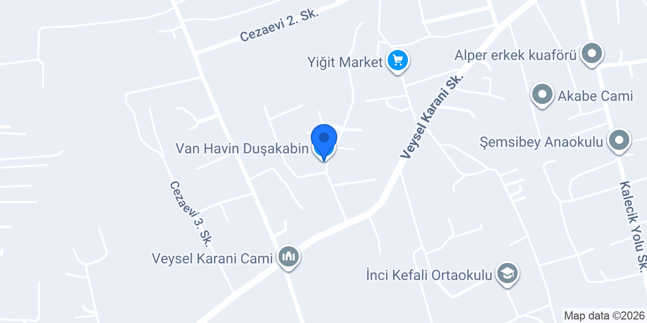 Van Havin Duşakabin konumu