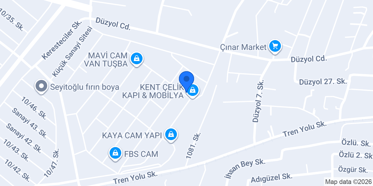 Özdemirler cam konumu