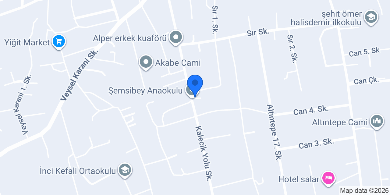GÜL BAHÇESİ ANAOKULU konumu