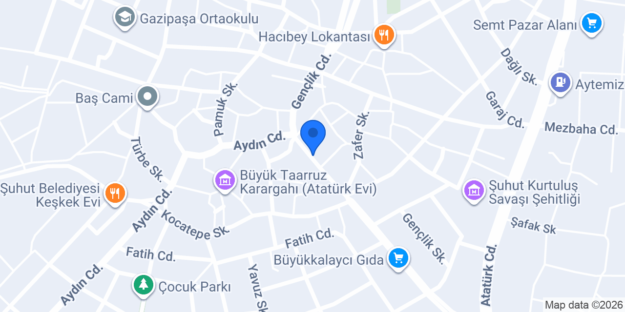 Yavuz Veteriner Kliniği konumu