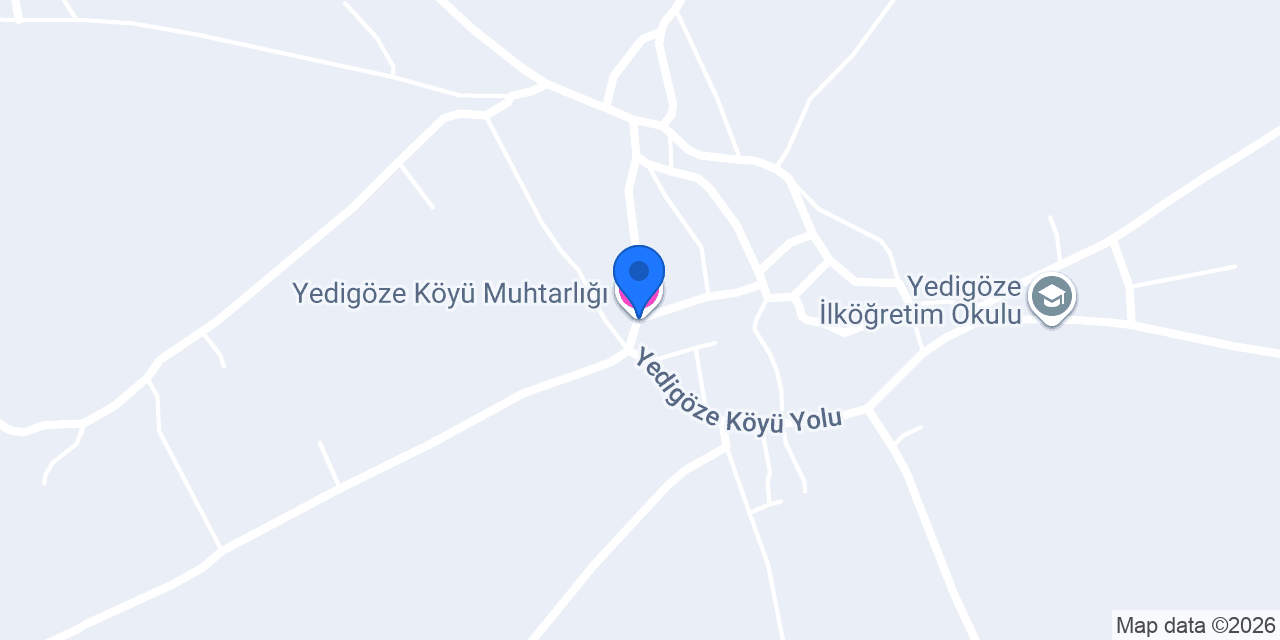 Yedigöze Köyü Muhtarlığı konumu