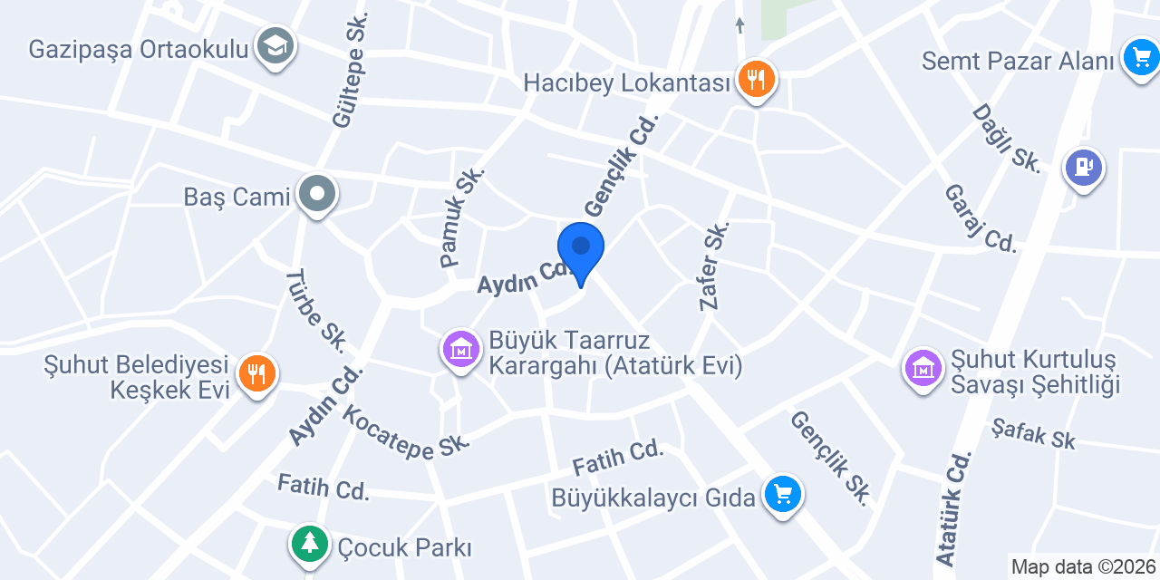 ŞUHUT TAKSİ konumu