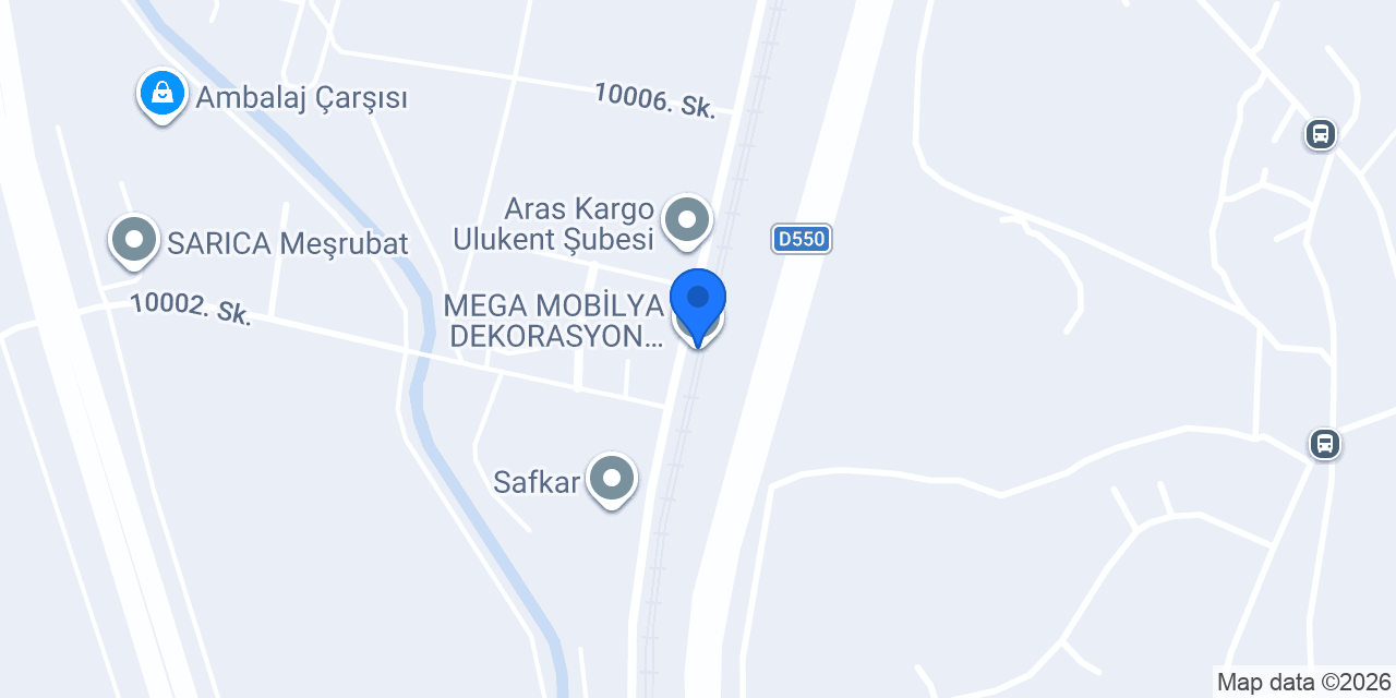 MEGA MOBİLYA DEKORASYON marangoz konumu