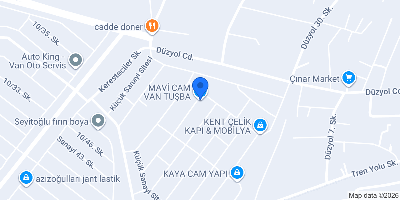 MAVİ CAM VAN TUŞBA konumu