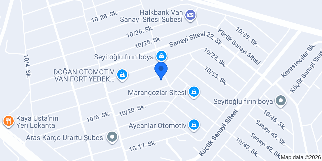 Renk Reklam VAN konumu