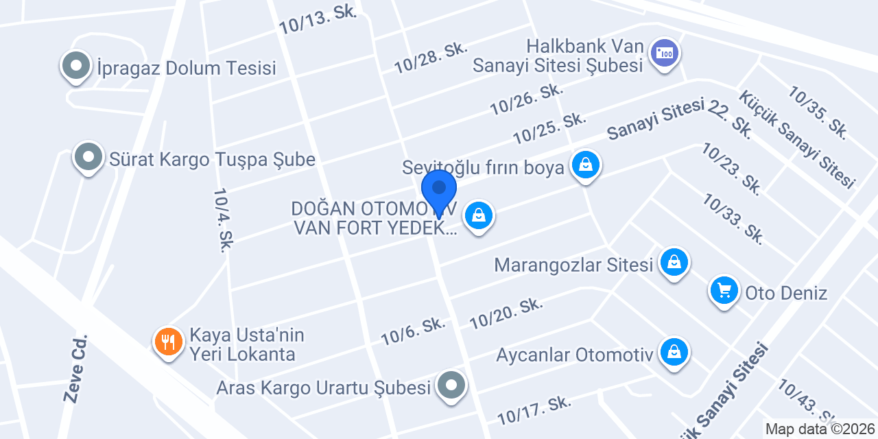 SANAT OTO KAPORTA &BOYA konumu