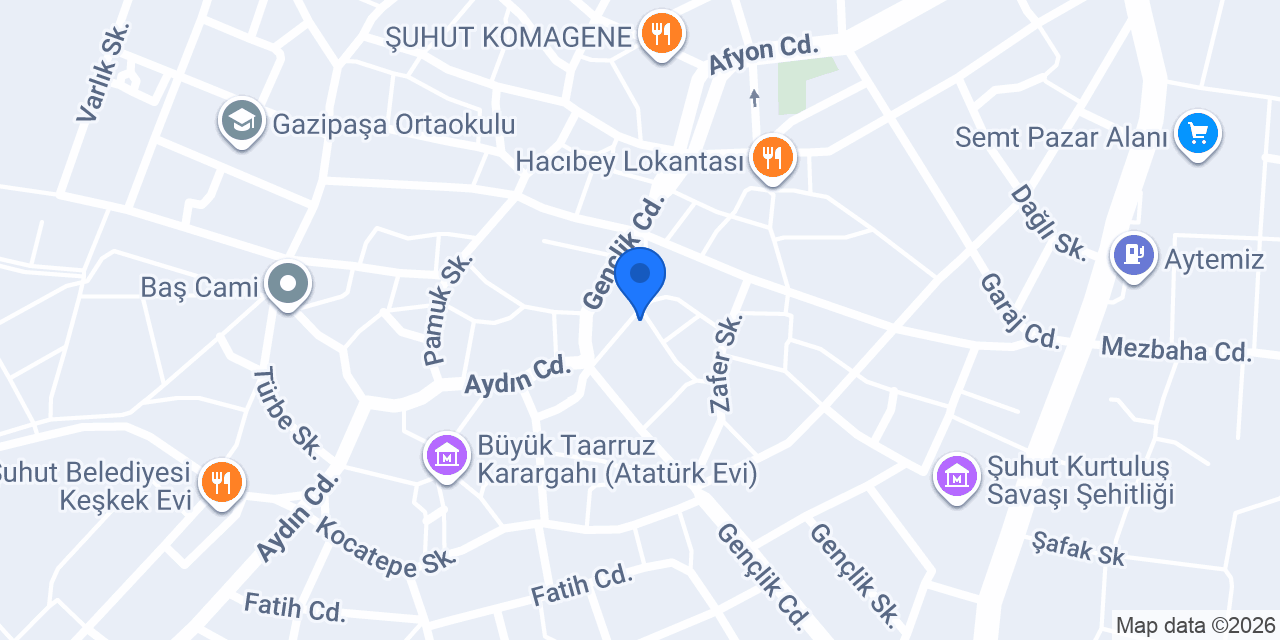 Akalın Veteriner Kliniği konumu