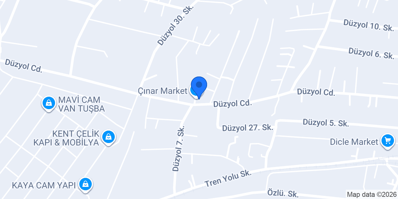 Çınar Market konumu