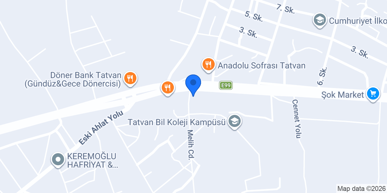 Tatvan Nazar Hali Yikama konumu