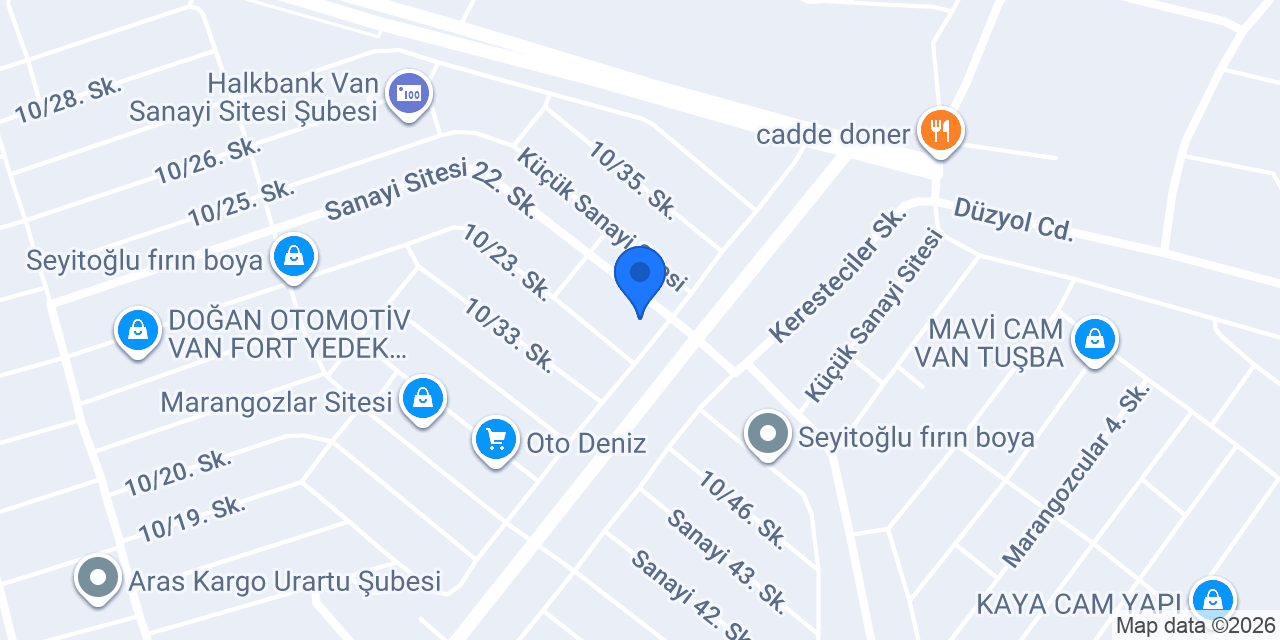 KLAS OTO YEDEK PARÇA konumu