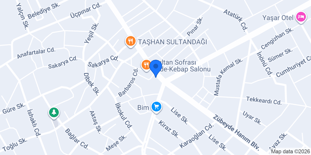 BALCI DOĞAN OTEL konumu