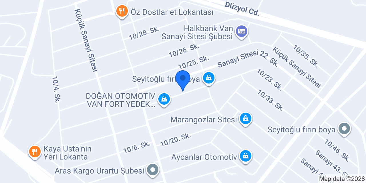 VAN KİRALIK JENERATÖR konumu