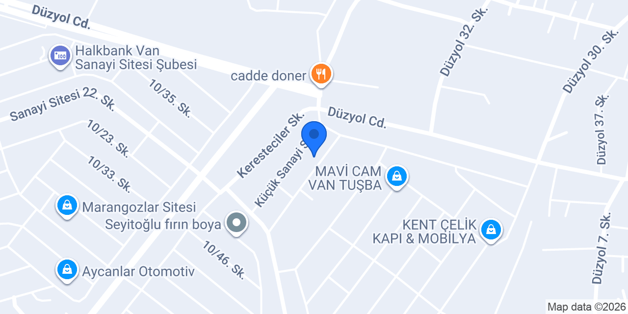 Van Genç Mobilya konumu