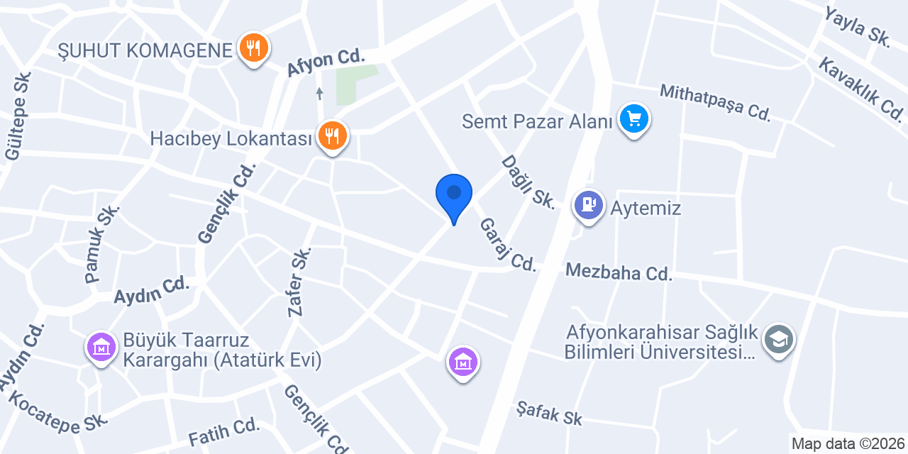 Yorulmaz Oto Lastik konumu