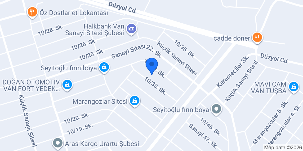 EFE OTOMOTİV Kenan Gökhan konumu