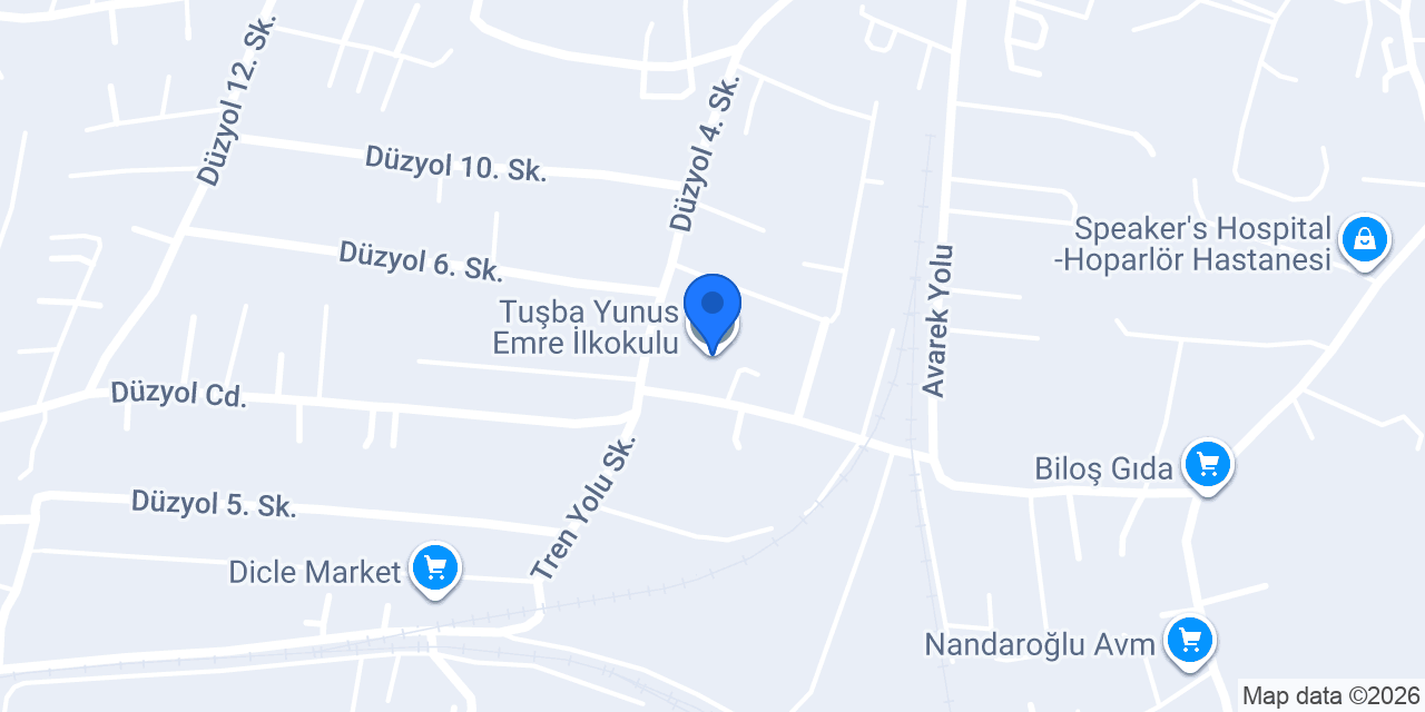 Tuşba Yunus Emre İlkokulu konumu