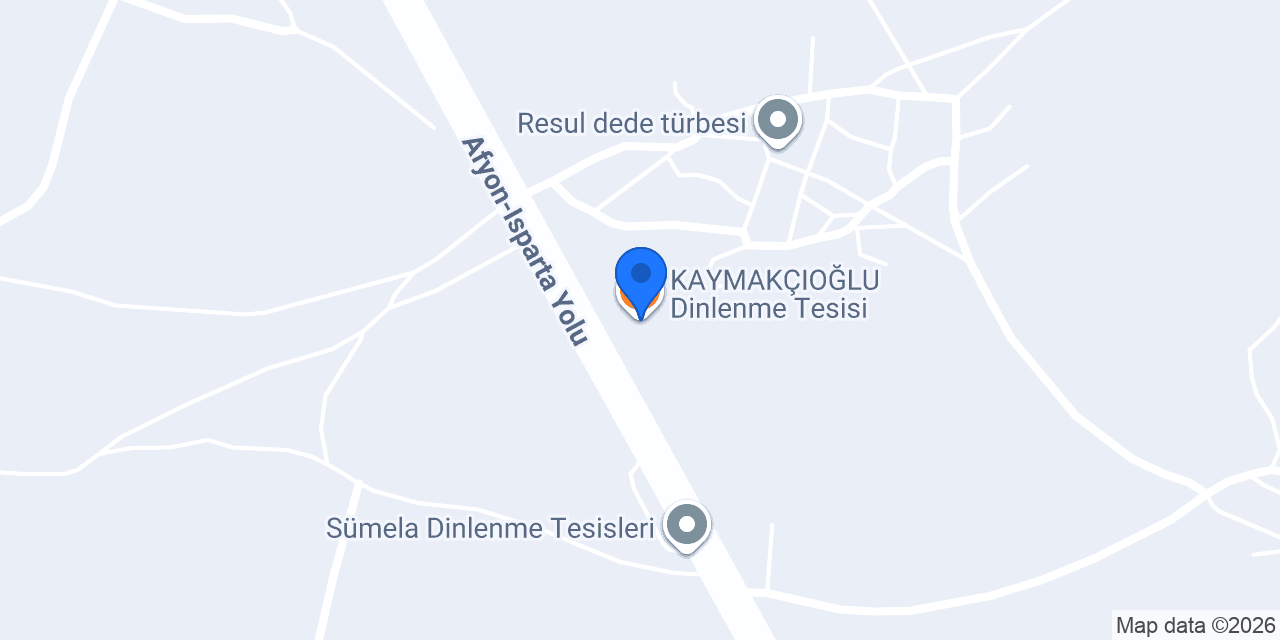 KAYMAKÇIOĞLU Dinlenme Tesisi konumu