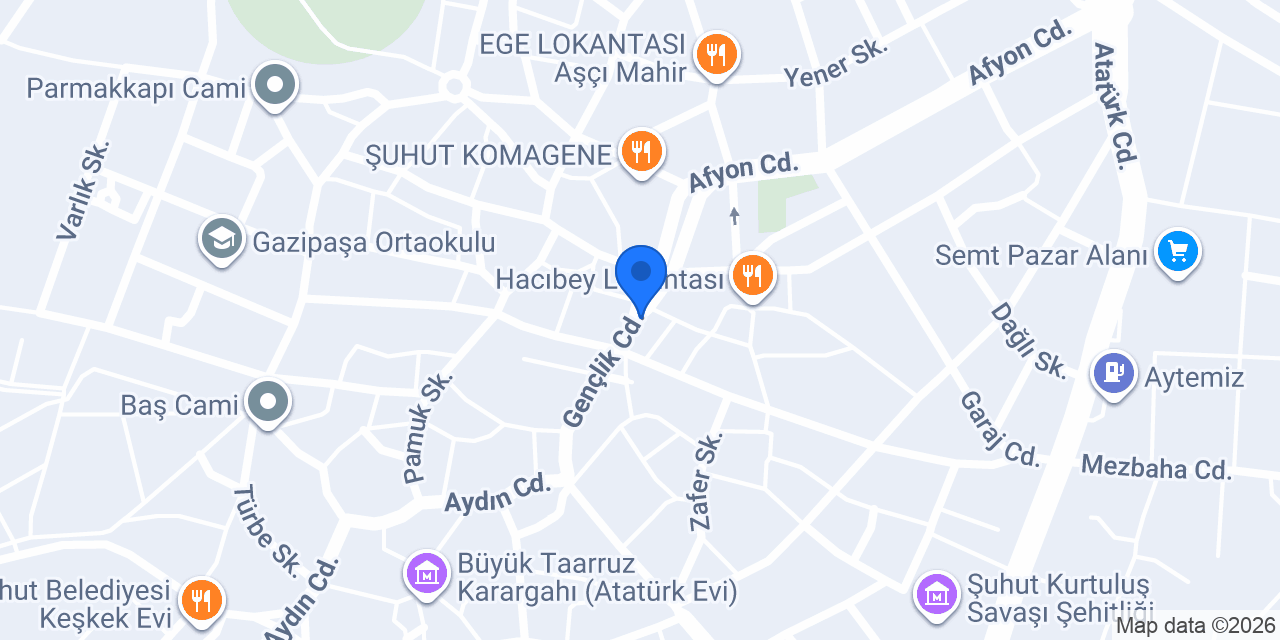 Sinada Veteriner Kliniği konumu