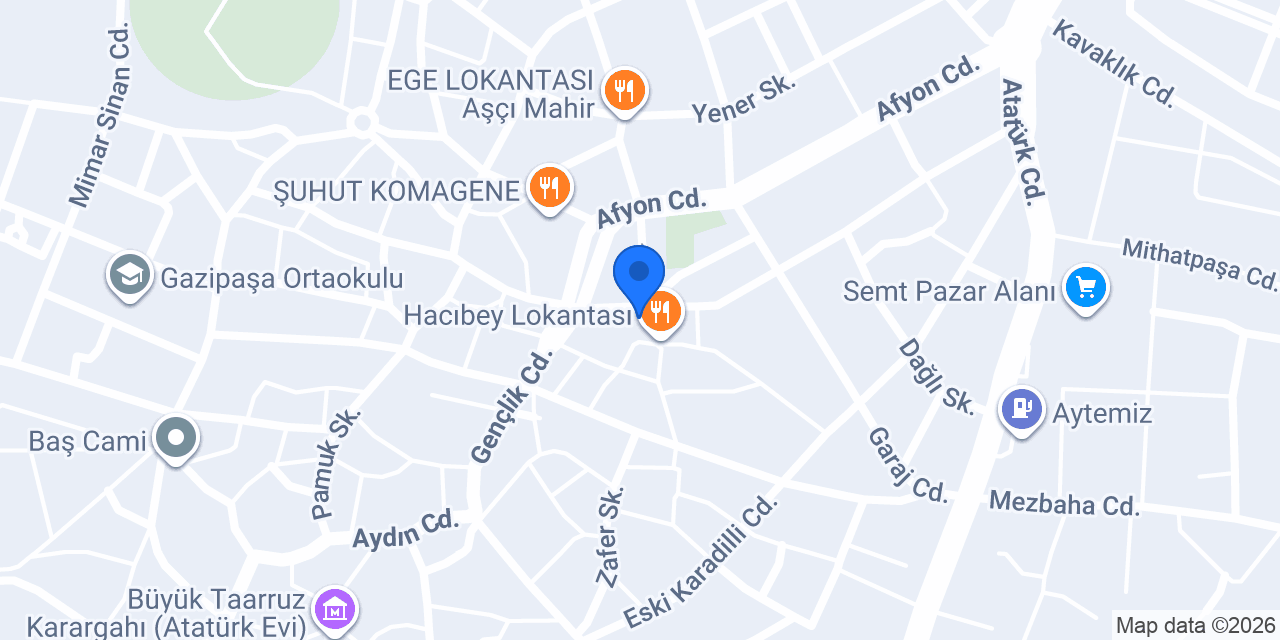 ALİNİN YERİ ŞUHUT konumu