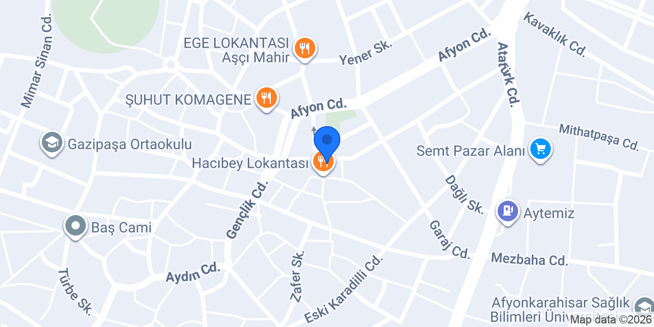 Türkoğlu Gıda konumu