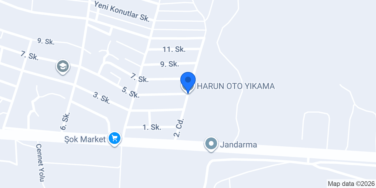 HARUN OTO YIKAMA konumu
