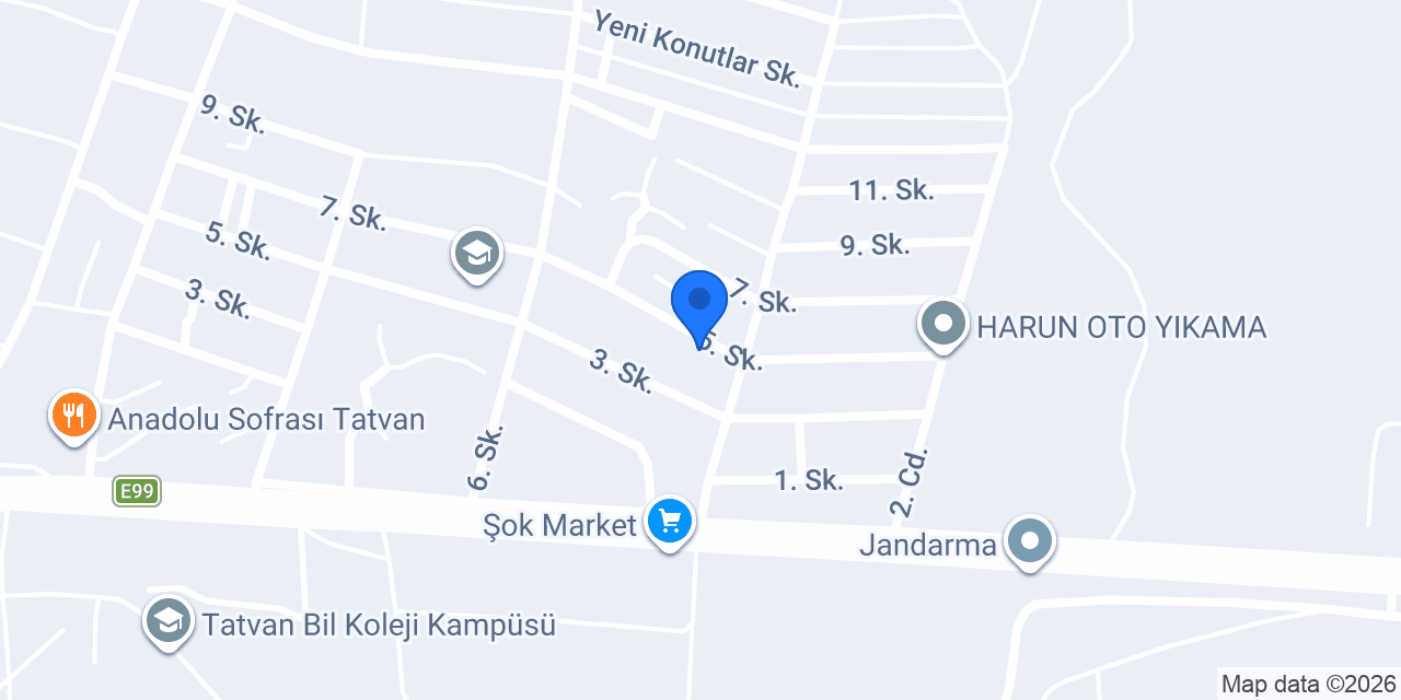 Yöndem Market konumu