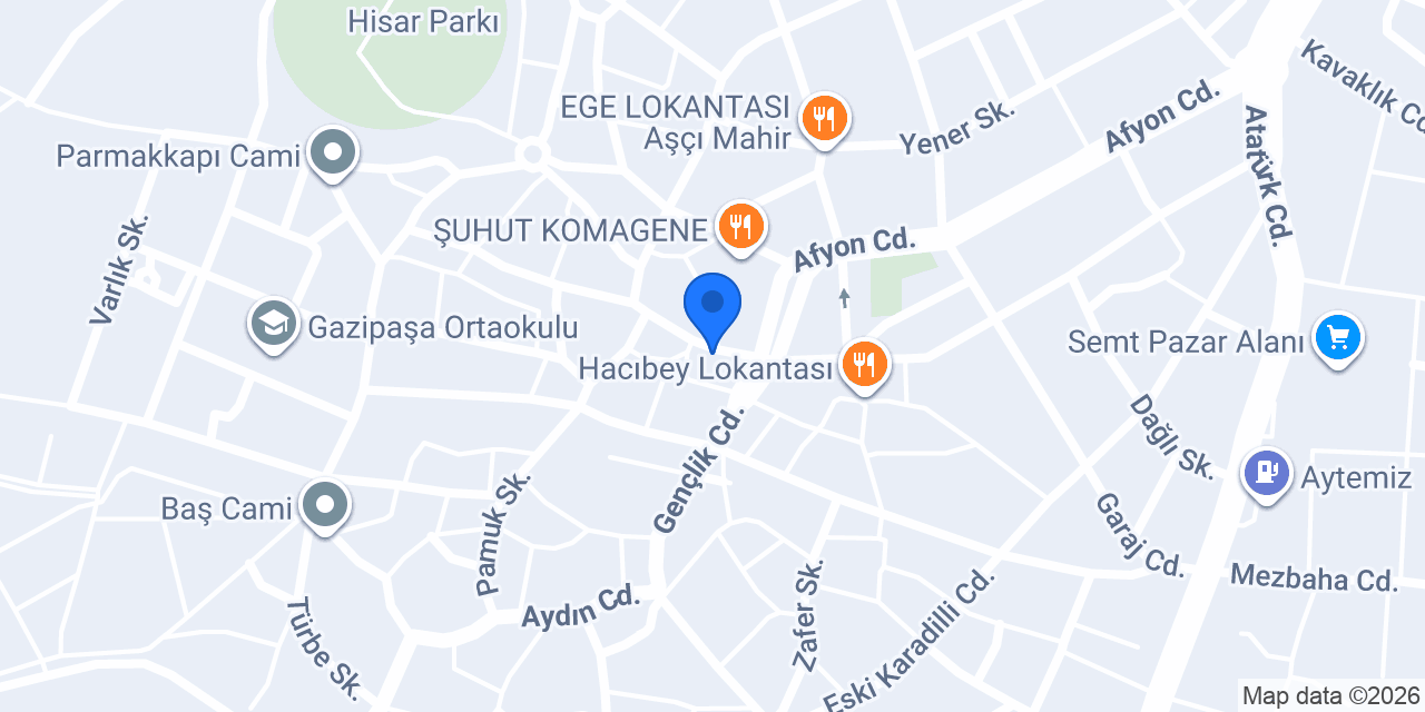 Şuhut Taksi Adnan konumu
