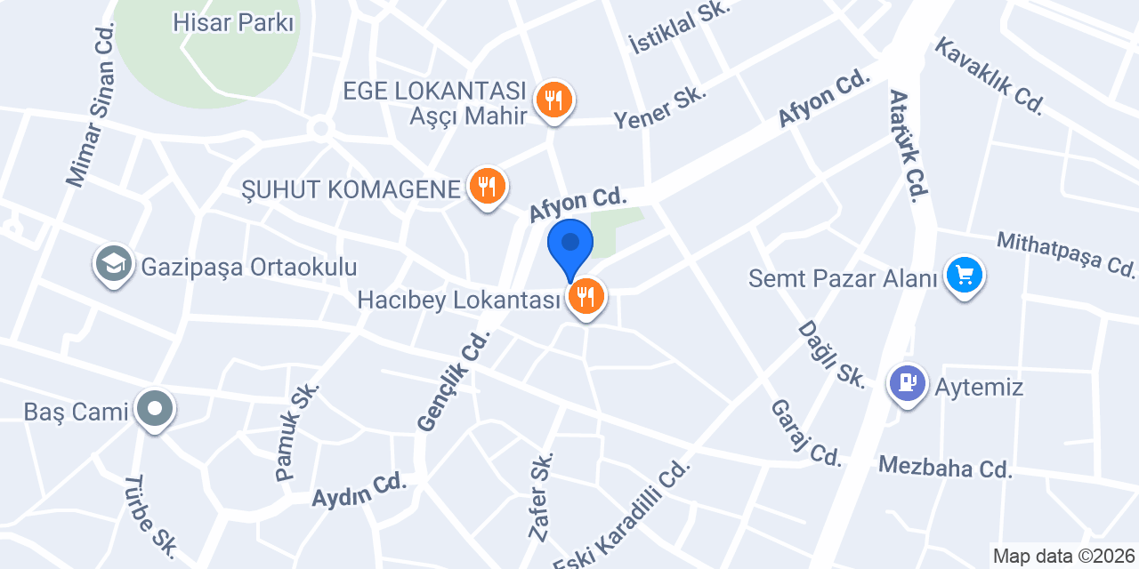 Kahraman kebap salonu konumu