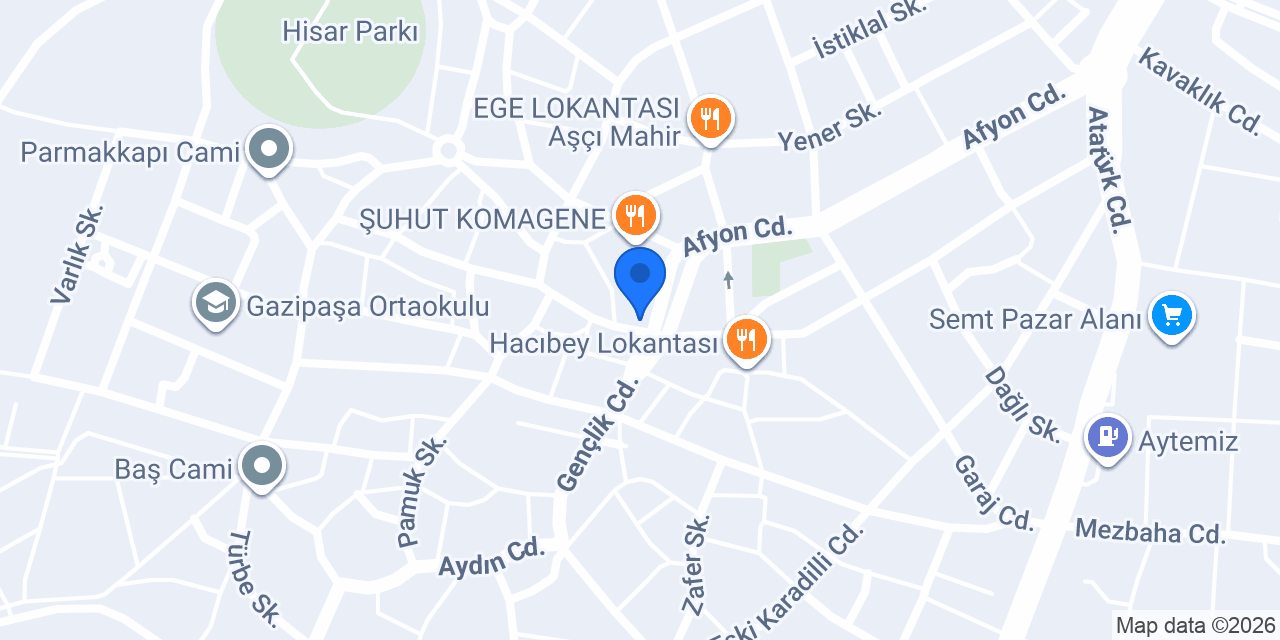 Kutay Ekmek &unlu mamülleri konumu