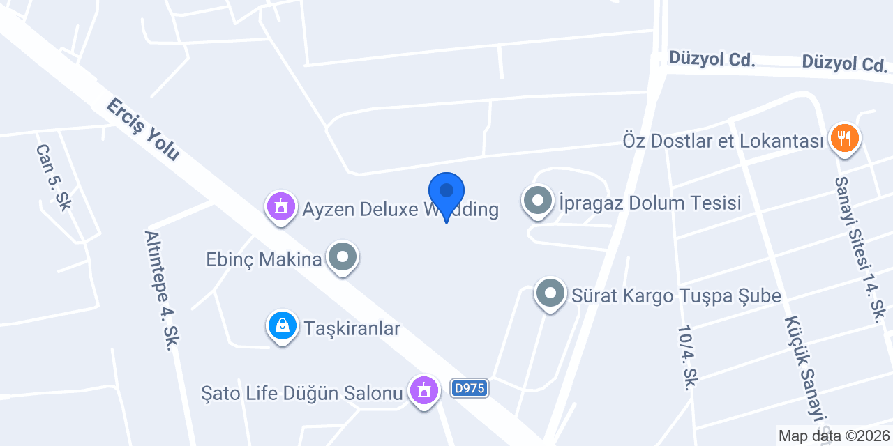 VAN METİN GIDA PAZARLAMA SAN.TİC.LTD.ŞTİ. konumu