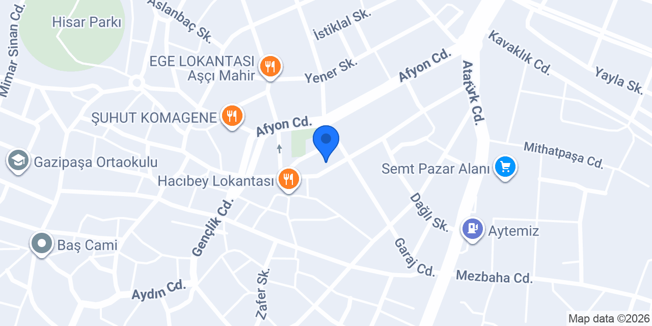 ÖZLÜ ŞEKERLEME konumu
