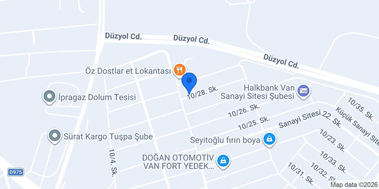 Renault Hospital Özel Servis VAN konumu